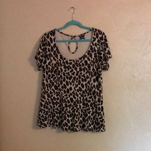 Torrid leopard print top size 2